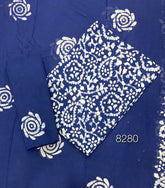 Block Print Elegant Cotton Suit Set - Yanchi